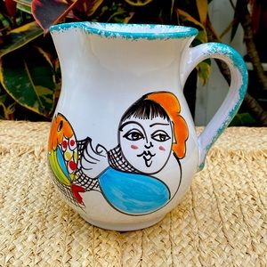 Vintage Pitcher, Vase. Made in Italy